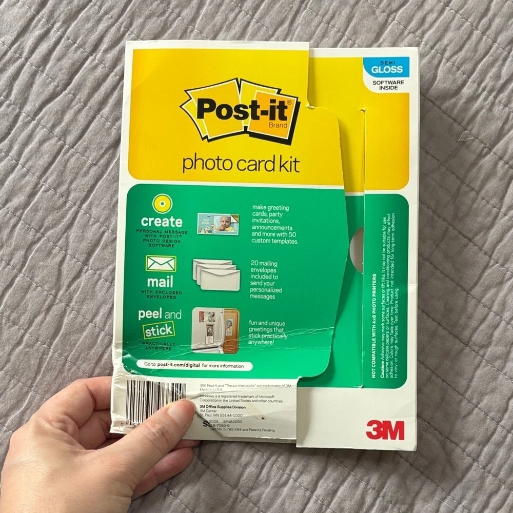 Kodak Printable Picture Paper Set with Post It Photo Card kit.
